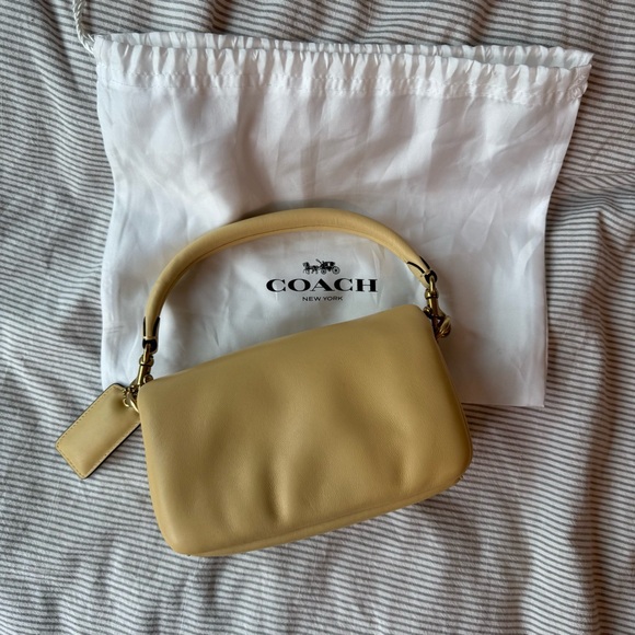 Coach Tan Mini Bag with Leather Finish - Picture 3 of 5